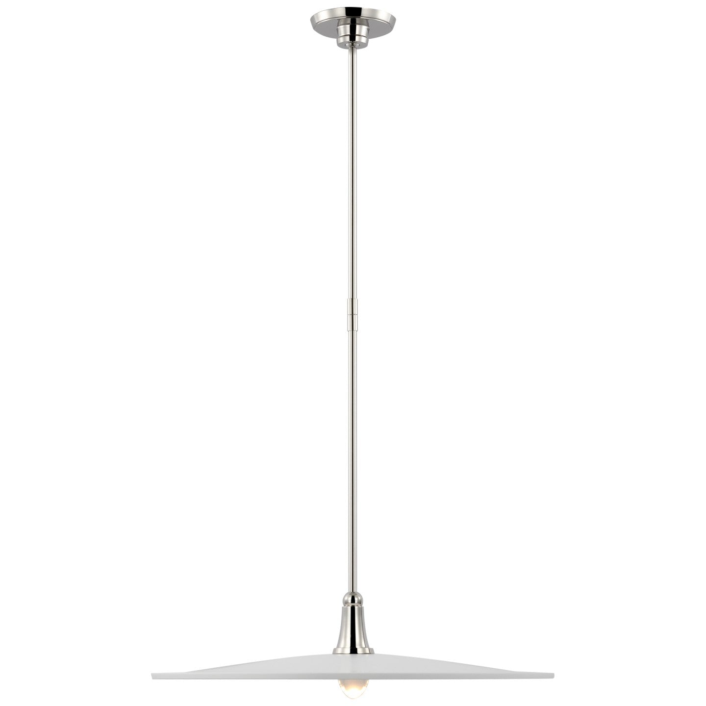 Visual Comfort Signature Canada - TOB 5492PN-WHT - LED Pendant - Truesdell - Polished Nickel