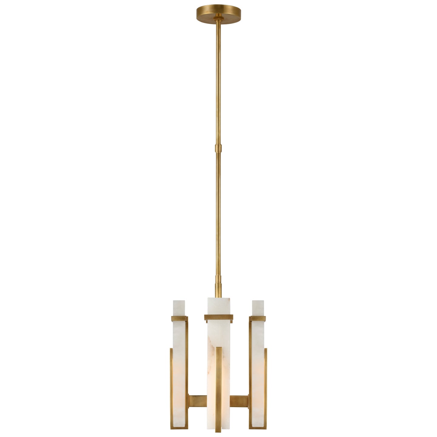 Visual Comfort Signature Canada - S 5910HAB-ALB - LED Chandelier - Malik - Hand-Rubbed Antique Brass
