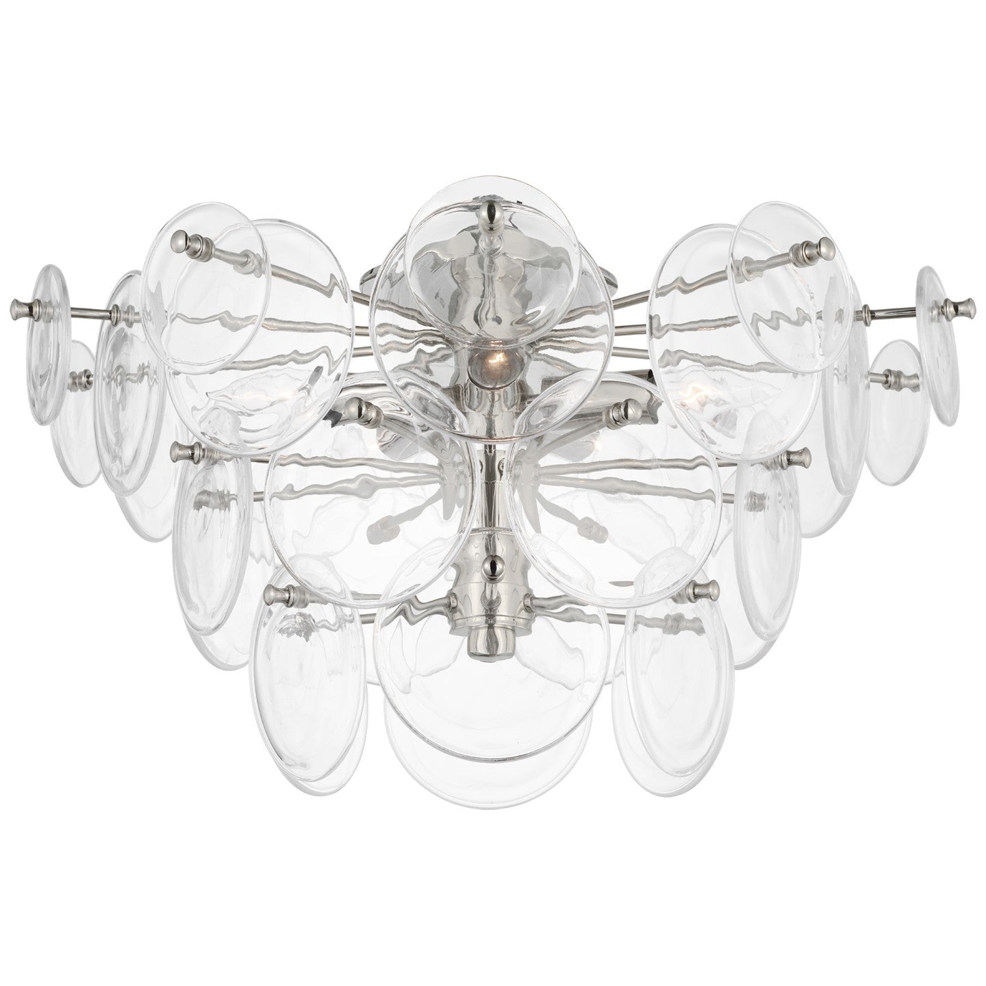 Visual Comfort Signature Canada - ARN 4451PN-CSG - LED Flush Mount - Loire - Polished Nickel