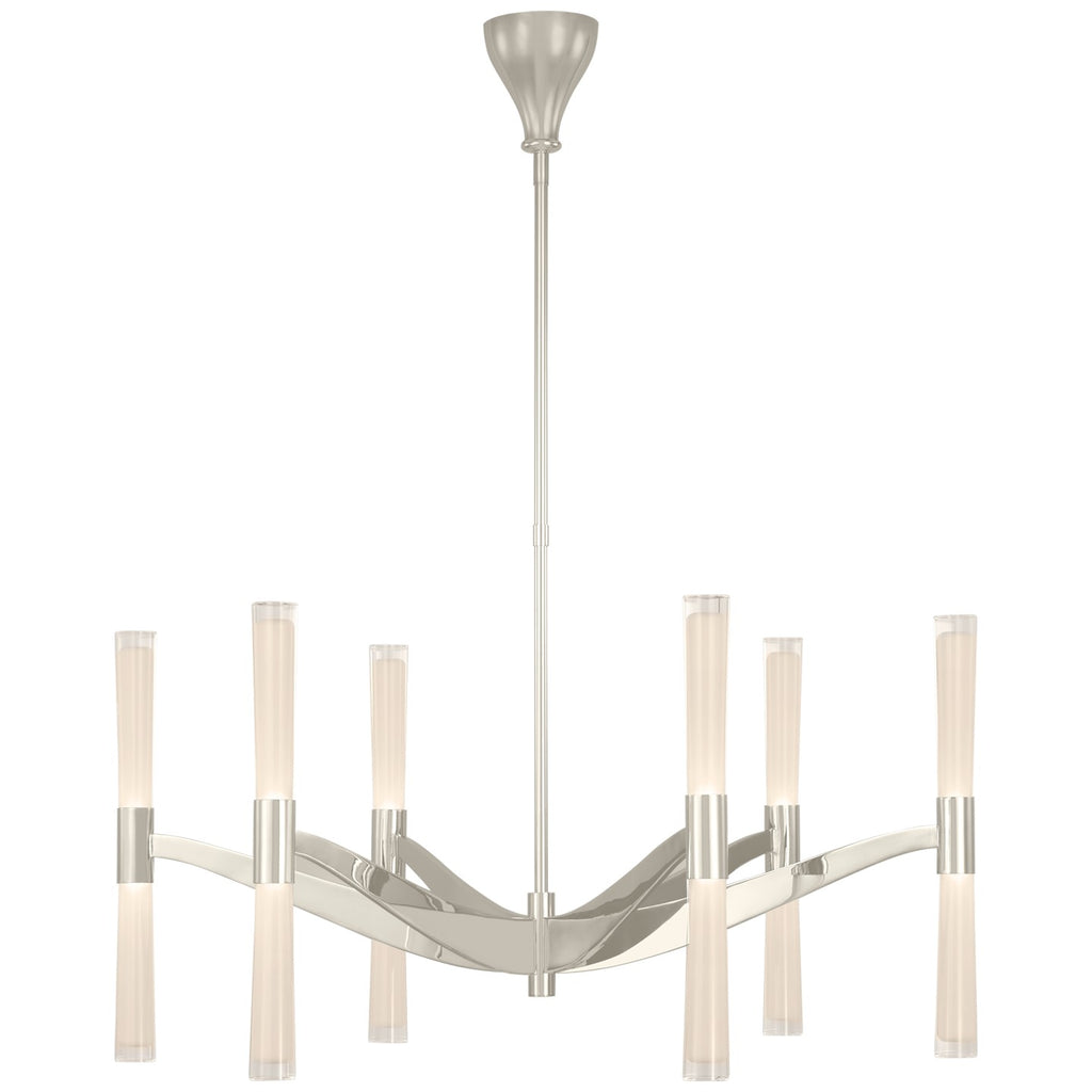 Visual Comfort Signature Canada - ARN 5470PN-WG - LED Chandelier - Brenta - Polished Nickel