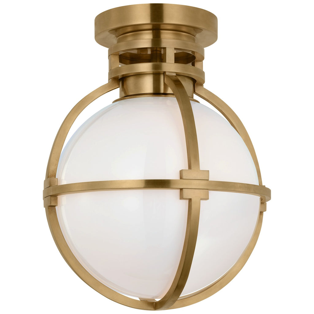 Visual Comfort Signature Canada - CHC 4483AB-WG - LED Flush Mount - Gracie - Antique-Burnished Brass