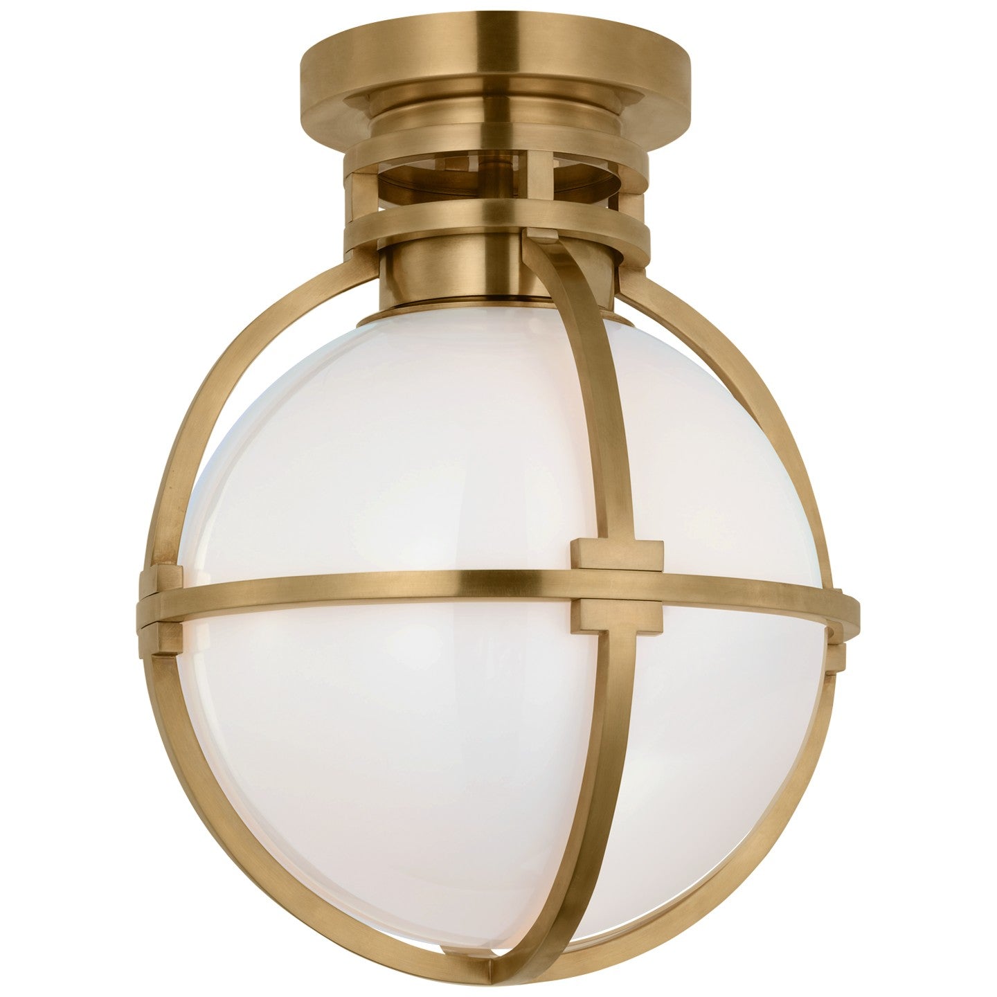 Visual Comfort Signature Canada - CHC 4483AB-WG - LED Flush Mount - Gracie - Antique-Burnished Brass