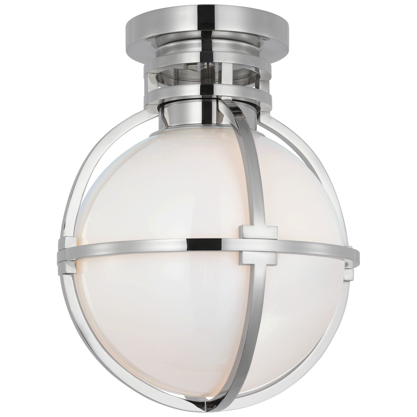 Visual Comfort Signature Canada - CHC 4483PN-WG - LED Flush Mount - Gracie - Polished Nickel