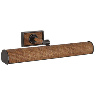 Visual Comfort Signature Canada - CHD 2583BZ/NRT - LED Picture Light - Halwell - Bronze and Natural Woven Rattan