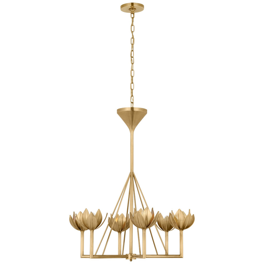 Visual Comfort Signature Canada - JN 5003AB - Six Light Chandelier - Alberto - Antique-Burnished Brass