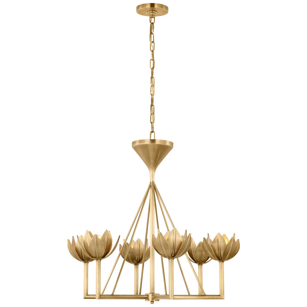 Visual Comfort Signature Canada - JN 5007AB - LED Chandelier - Alberto - Antique-Burnished Brass