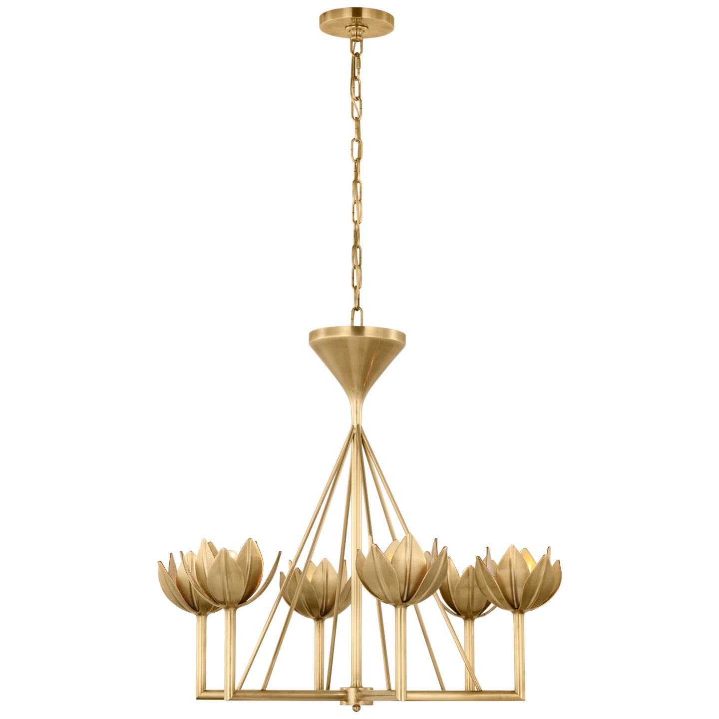 Visual Comfort Signature Canada - JN 5007AB - LED Chandelier - Alberto - Antique-Burnished Brass