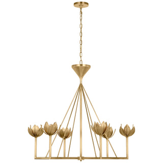 Visual Comfort Signature Canada - JN 5008AB - LED Chandelier - Alberto - Antique-Burnished Brass