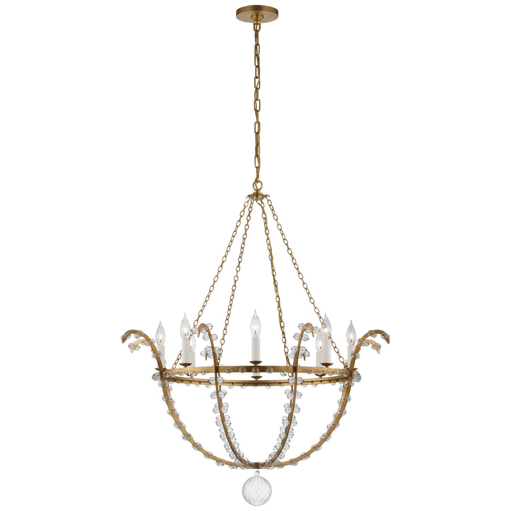 Visual Comfort Signature Canada - JN 5150G/CG - LED Chandelier - Alonzo - Gild and Clear Glass