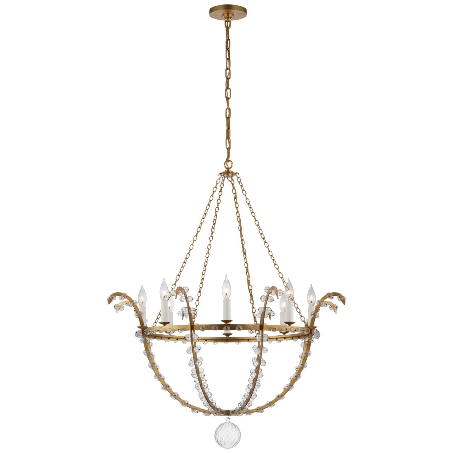 Visual Comfort Signature Canada - JN 5150G/CG - LED Chandelier - Alonzo - Gild and Clear Glass