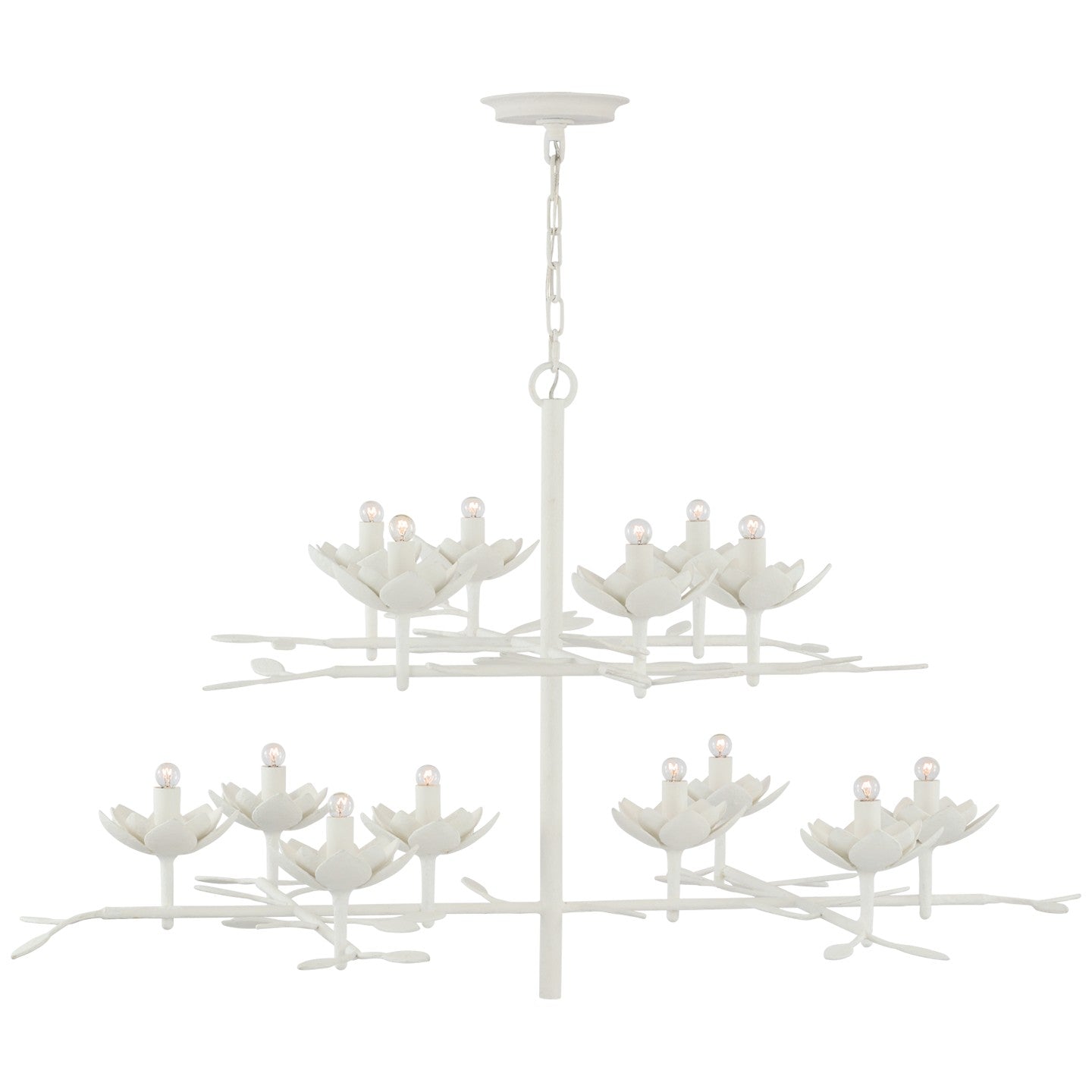 Visual Comfort Signature Canada - JN 5160PW - LED Chandelier - Clementine - Plaster White