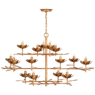 Visual Comfort Signature Canada - JN 5161AGL - LED Chandelier - Clementine - Antique Gold Leaf