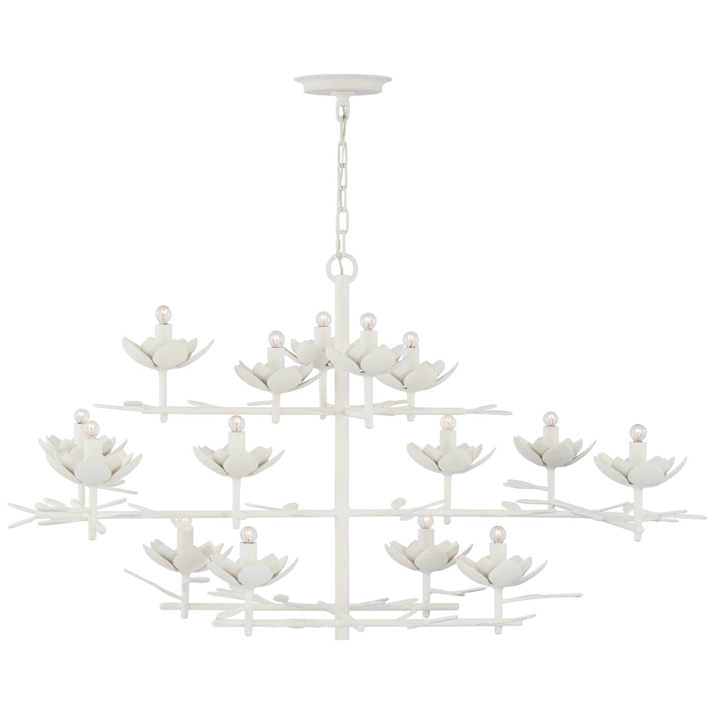 Visual Comfort Signature Canada - JN 5161PW - LED Chandelier - Clementine - Plaster White