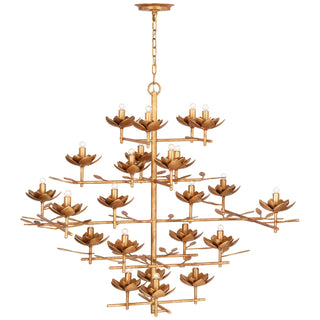Visual Comfort Signature Canada - JN 5162AGL - LED Chandelier - Clementine - Antique Gold Leaf