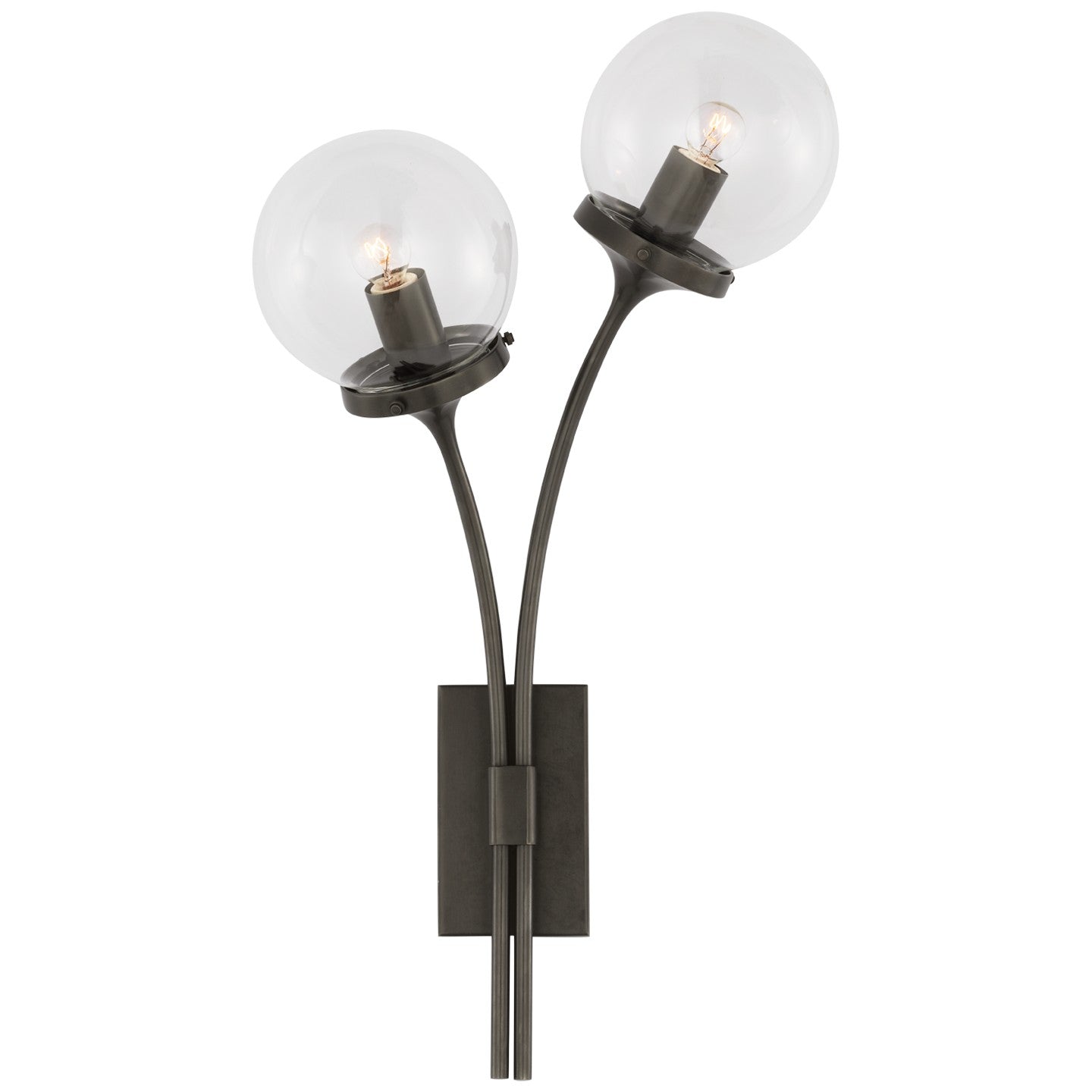 Visual Comfort Signature Canada - KS 2407BZ-CG - Two Light Wall Sconce - Prescott - Bronze