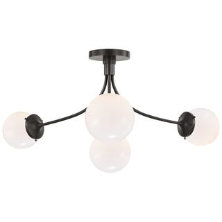 Visual Comfort Signature Canada - KS 4009BZ-WG - LED Semi-Flush Mount - Prescott - Bronze