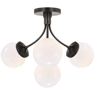 Prescott Four Light Semi Flush Mount
