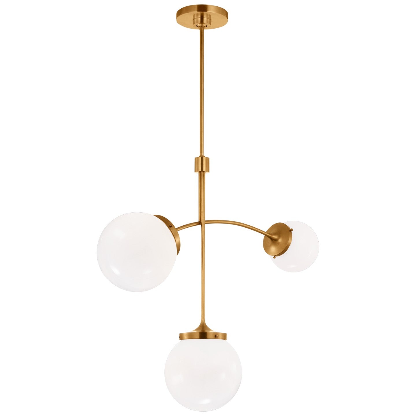 Visual Comfort Signature Canada - KS 5117SB-WG - LED Chandelier - Prescott - Soft Brass