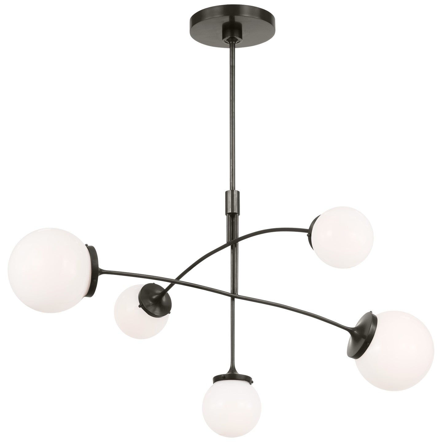 Visual Comfort Signature Canada - KS 5403BZ-WG - Five Light Chandelier - Prescott - Bronze