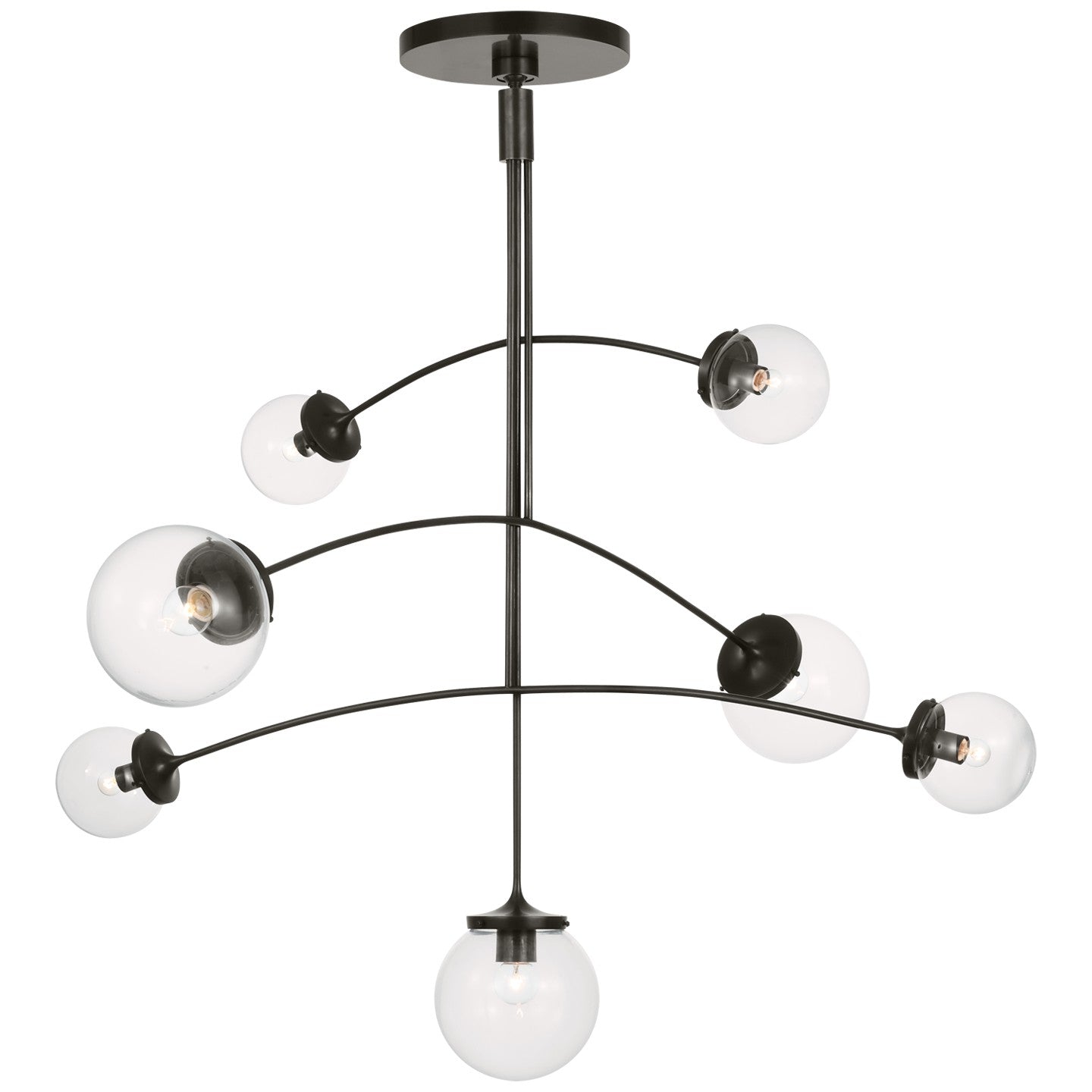 Visual Comfort Signature Canada - KS 5404BZ-CG - Four Light Chandelier - Prescott - Bronze