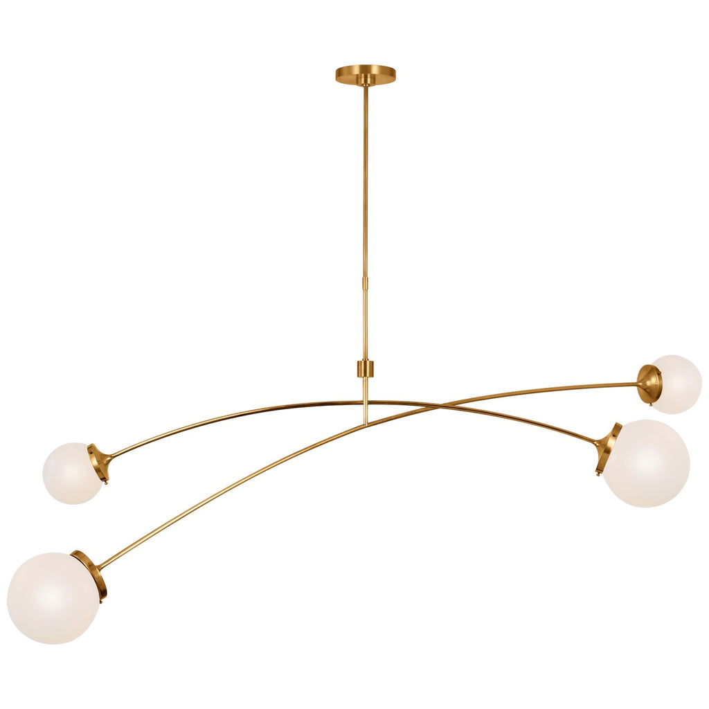 Visual Comfort Signature Canada - KS 5406SB-WG - LED Chandelier - Prescott - Soft Brass