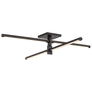 Visual Comfort Signature Canada - KW 4731BZ - LED Flush Mount - Axis - Bronze