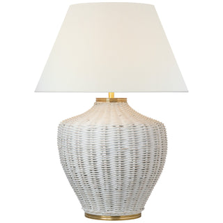 Visual Comfort Signature Canada - MF 3012WW-L - LED Table Lamp - Evie - White Wicker