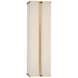 Visual Comfort Signature Canada - PCD 2250HAB/L - LED Wall Sconce - Vernet - Hand-Rubbed Antique Brass and Linen