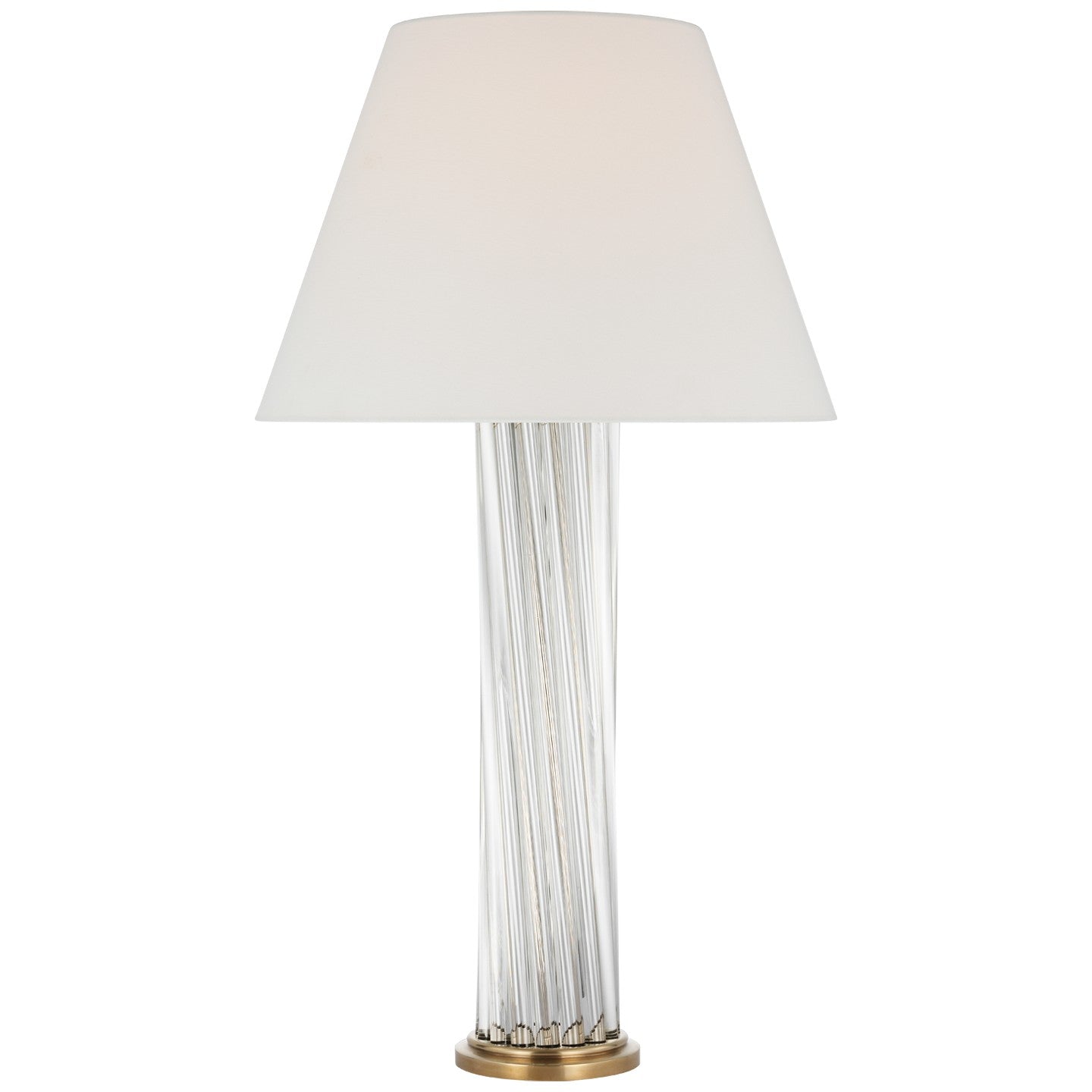 Visual Comfort Signature Canada - PCD 3160CG/HAB-L - LED Table Lamp - Bouquet - Clear Glass Rods and Hand-Rubbed Antique Brass