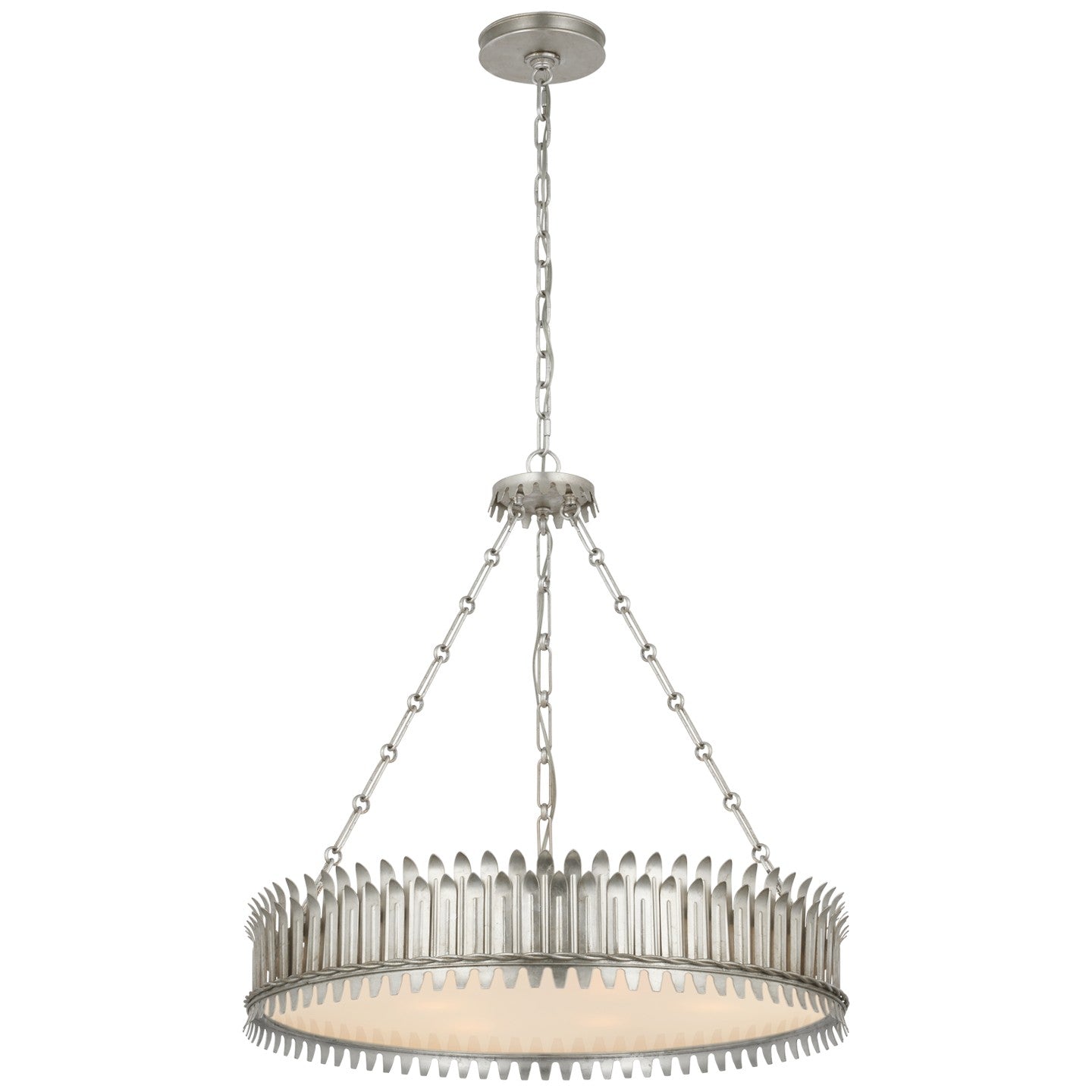 Visual Comfort Signature Canada - SK 5206BSL-FA - LED Chandelier - Leslie - Burnished Silver Leaf