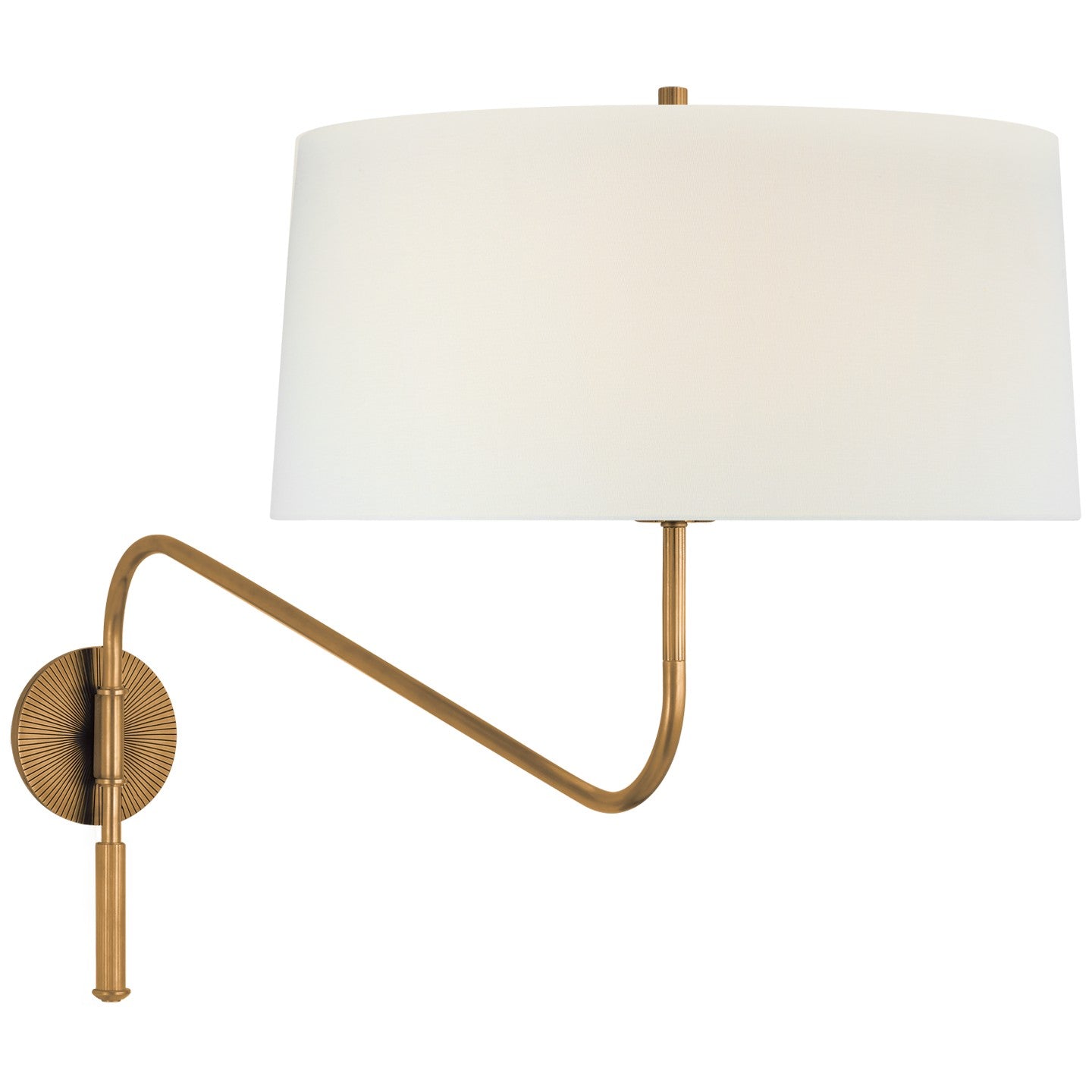 Visual Comfort Signature Canada - TOB 2350HAB-L - LED Swinging Wall Light - Canto - Hand-Rubbed Antique Brass