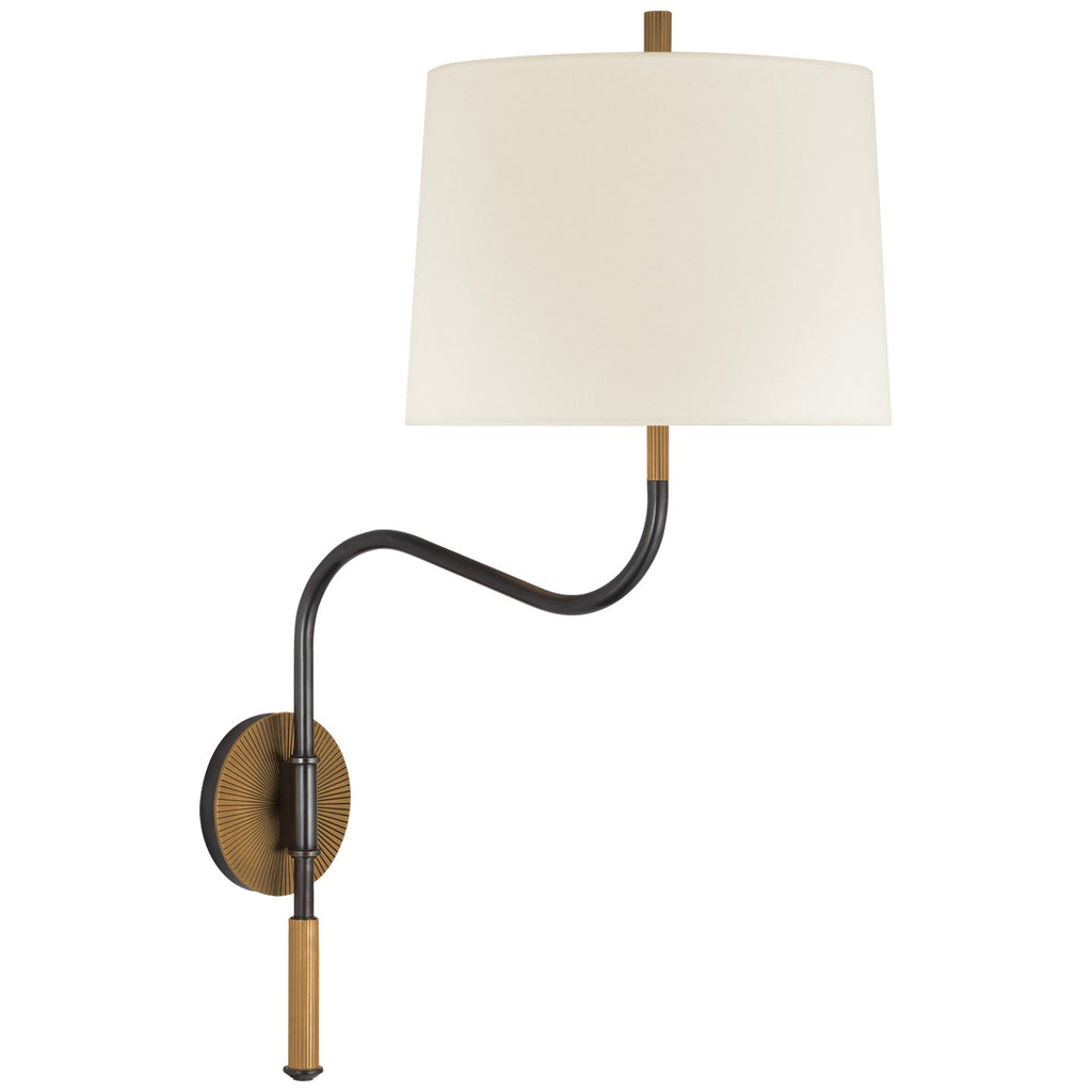 Visual Comfort Signature Canada - TOB 2351BZ/HAB-L - LED Swinging Wall Light - Canto - Bronze and Brass