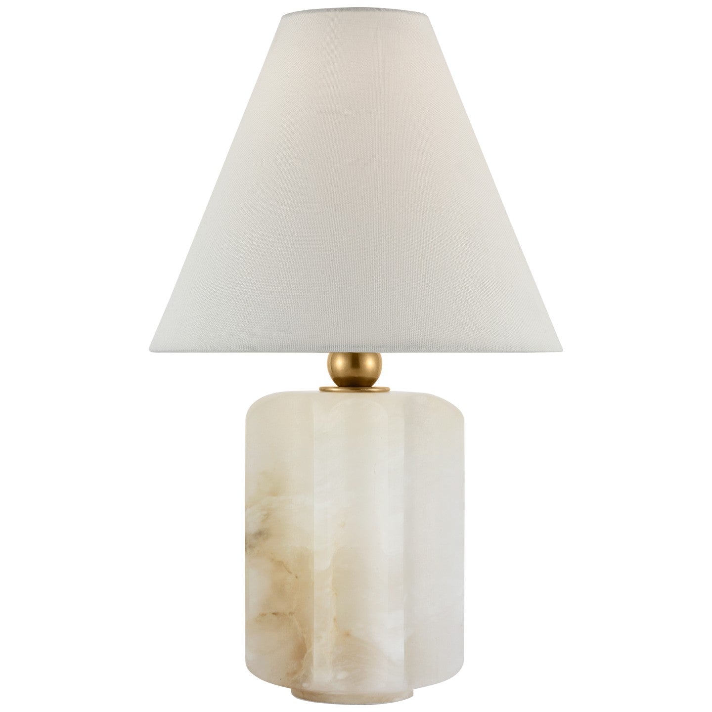 Visual Comfort Signature Canada - TOB 3918ALB/HAB-L - LED Table Lamp - Iota - Alabaster and Hand-Rubbed Antique Brass