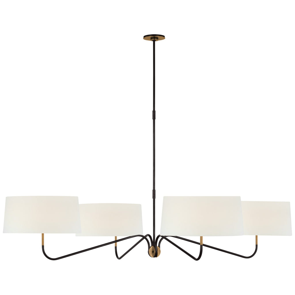 Visual Comfort Signature Canada - TOB 5350BZ/HAB-L - LED Chandelier - Canto - Bronze and Brass