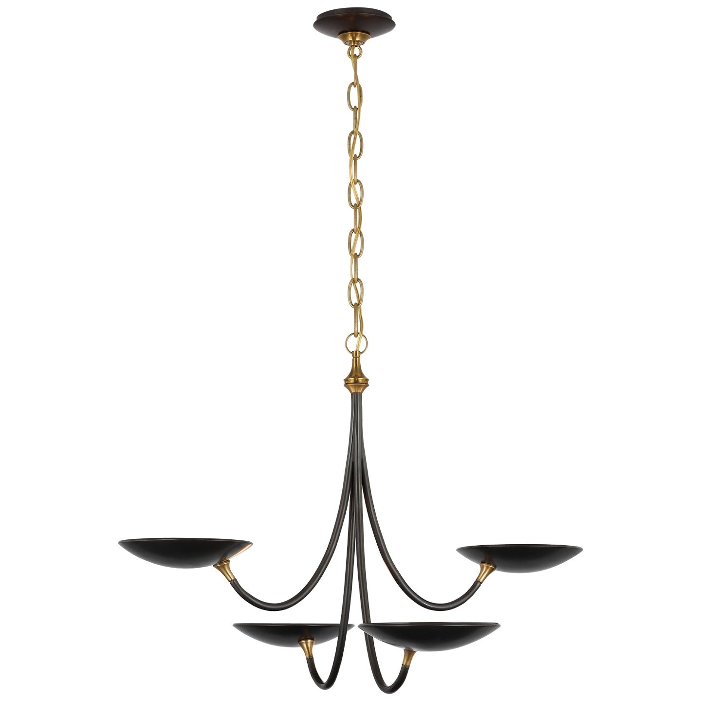 Visual Comfort Signature Canada - TOB 5780BZ/HAB - LED Chandelier - Keira - Bronze and Hand-Rubbed Antique Brass