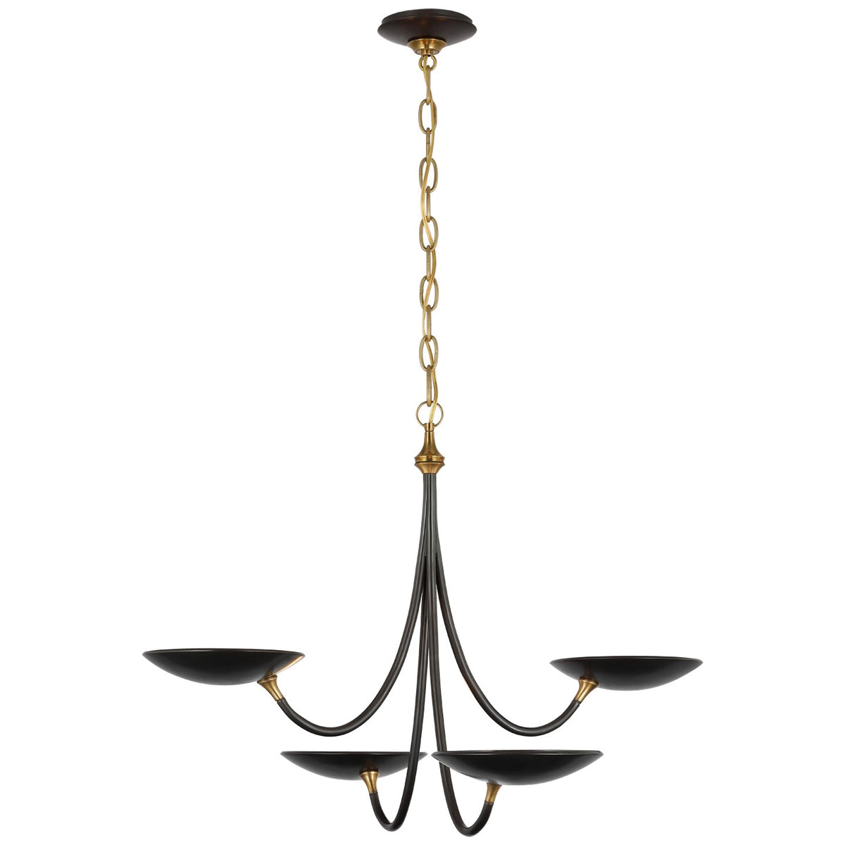 Visual Comfort Signature Canada - TOB 5780BZ/HAB - LED Chandelier - Keira - Bronze and Hand-Rubbed Antique Brass
