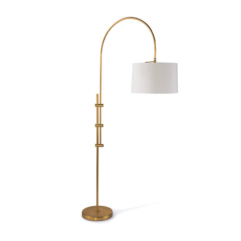 Arc Floor Lamp With Fabric Shade