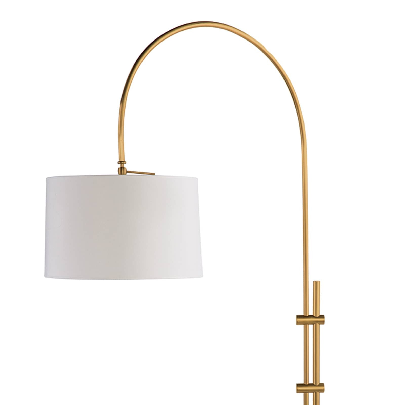 Arc Floor Lamp With Fabric Shade