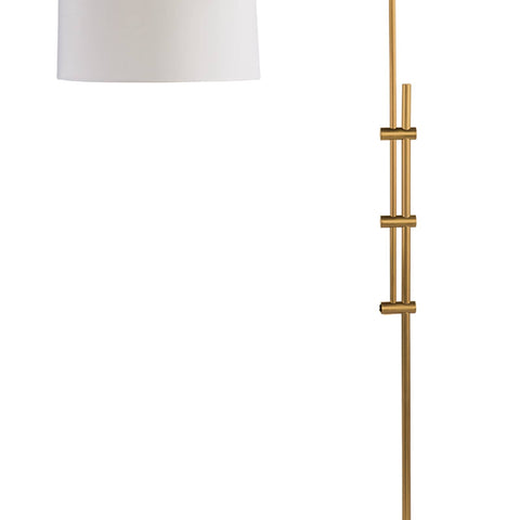 Arc Floor Lamp With Fabric Shade