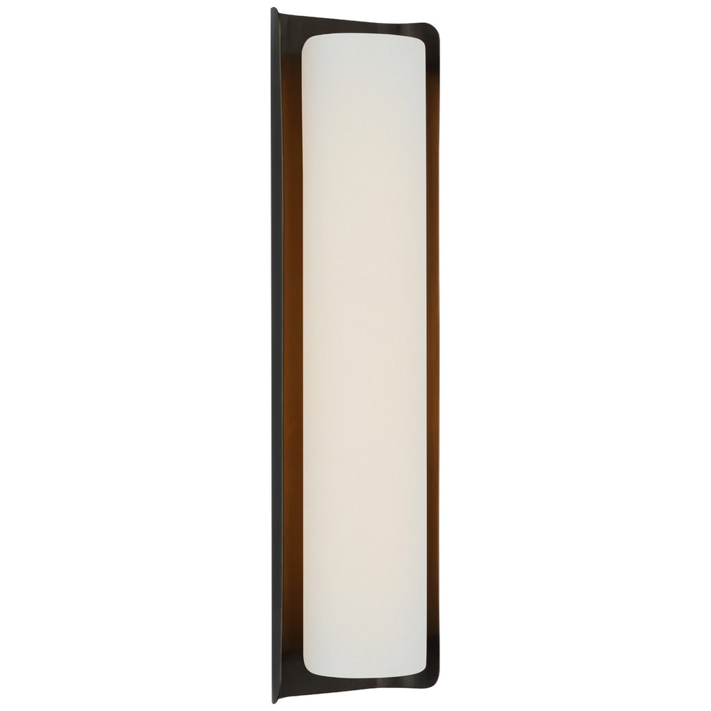 Visual Comfort Signature Canada - WS 2076BZ/L - LED Wall Sconce - Penumbra - Bronze and Linen