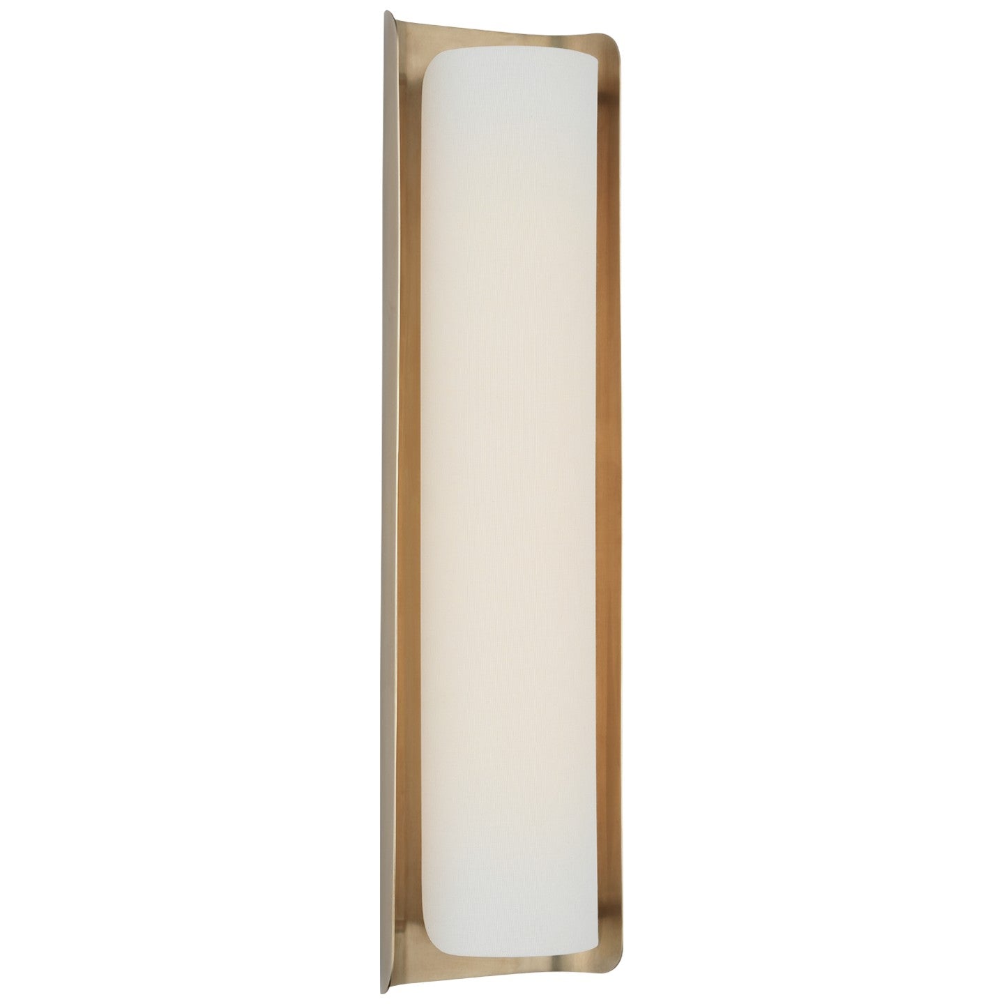 Visual Comfort Signature Canada - WS 2076HAB/L - LED Wall Sconce - Penumbra - Hand-Rubbed Antique Brass and Linen