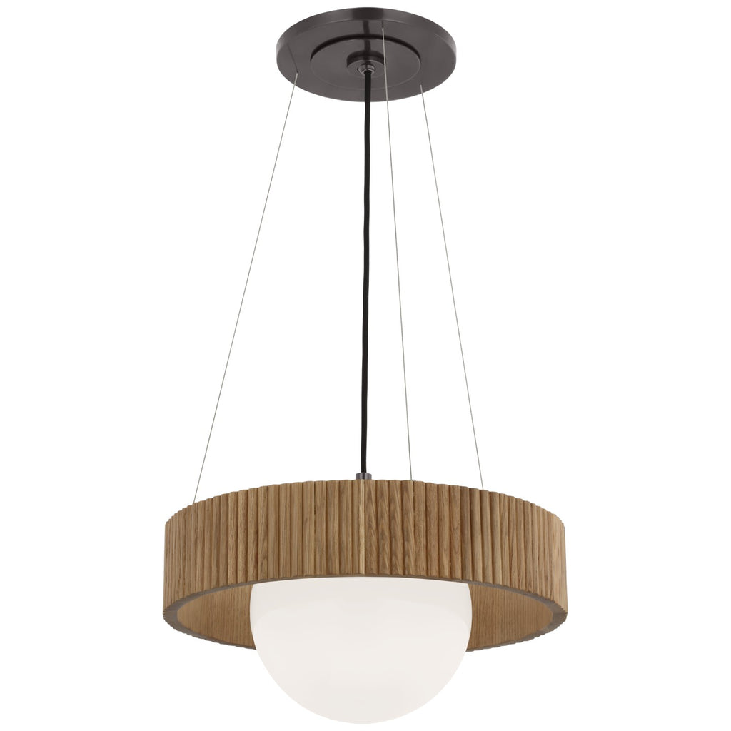 Visual Comfort Signature Canada - WS 5000BZ/NO-WG - LED Chandelier - Arena - Bronze and White Glass