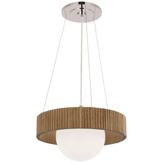 Visual Comfort Signature Canada - WS 5000PN/NO-WG - LED Chandelier - Arena - Polished Nickel and White Glass