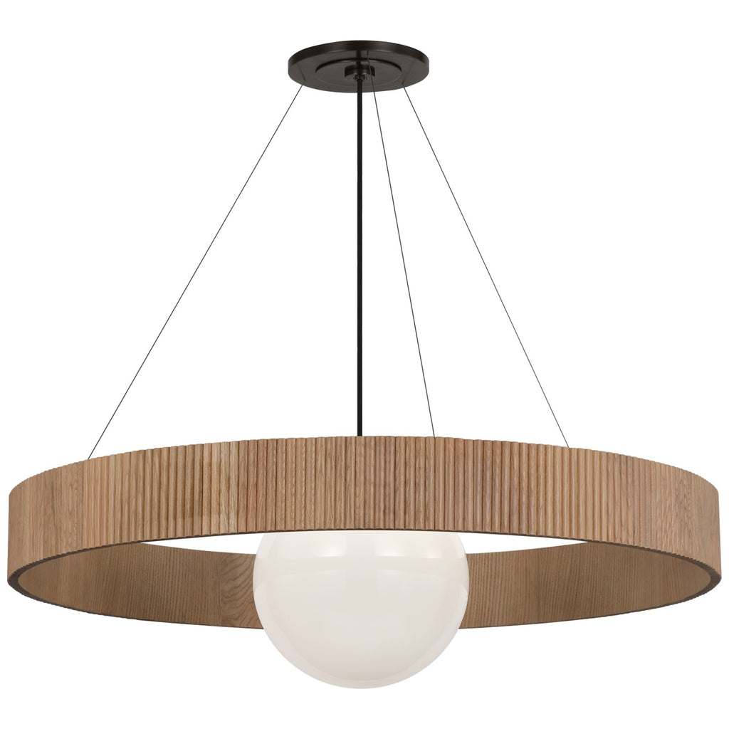 Visual Comfort Signature Canada - WS 5001BZ/NO-WG - LED Chandelier - Arena - Bronze and White Glass