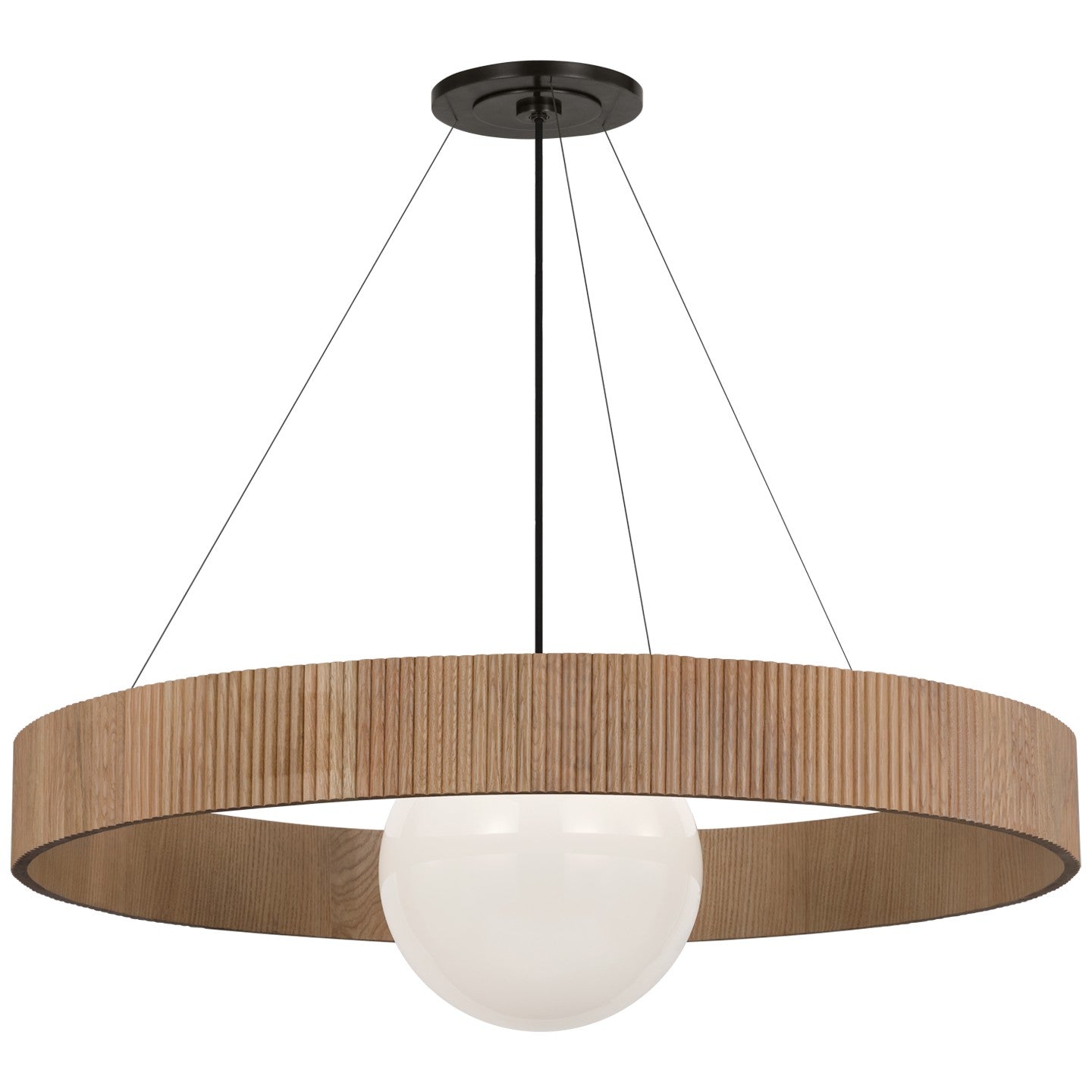 Visual Comfort Signature Canada - WS 5001BZ/NO-WG - LED Chandelier - Arena - Bronze and White Glass