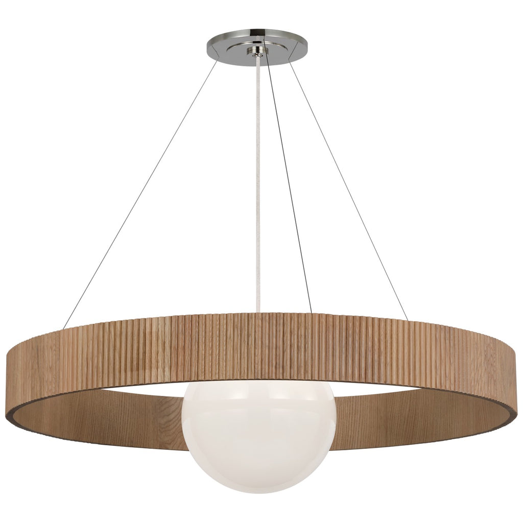 Visual Comfort Signature Canada - WS 5001PN/NO-WG - LED Chandelier - Arena - Polished Nickel and White Glass
