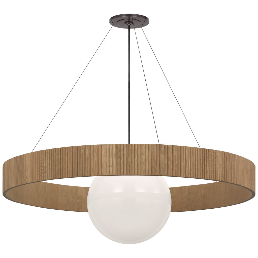 Visual Comfort Signature Canada - WS 5002BZ/NO-WG - LED Chandelier - Arena - Bronze and White Glass