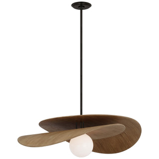 Visual Comfort Signature Canada - WS 5050BZ/NO-WG - LED Pendant - Mahalo - Bronze and Natural Oak