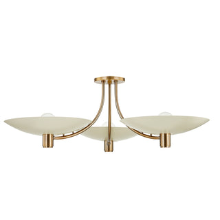 Wolfe Three Light Semi Flush Mount