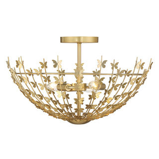 Birch Three Light Semi-Flush Mount